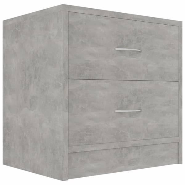 vidaXL sengeskab 40x30x40 cm spånplade betongrå
