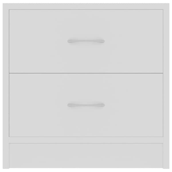 vidaXL Nattbord 2 stk hvit 40x30x40 cm sponplate