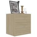 Miniatyrbilde 3 av 9: vidaXL Nattbord 2 stk sonoma eik 40x30x40 cm sponplate