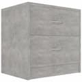 Miniatyrbilde 2 av 8: vidaXL Nattbord betonggrå 40x30x40 cm sponplate