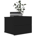 Miniatyrbilde 3 av 9: vidaXL Nattbord svart 40x30x30 cm sponplate
