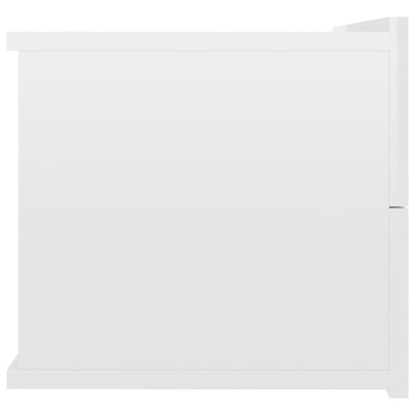 vidaXL sengeskab 40x30x30 cm spånplade hvid højglans