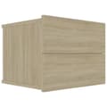 Miniatyrbillede 4 af 10: vidaXL sengeskabe 2 stk. 40x30x30 cm spånplade sonoma-eg