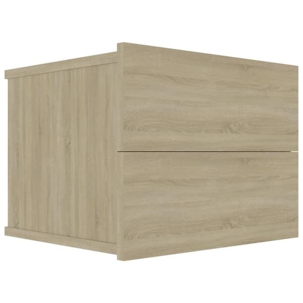 vidaXL sengeskabe 2 stk. 40x30x30 cm spånplade sonoma-eg