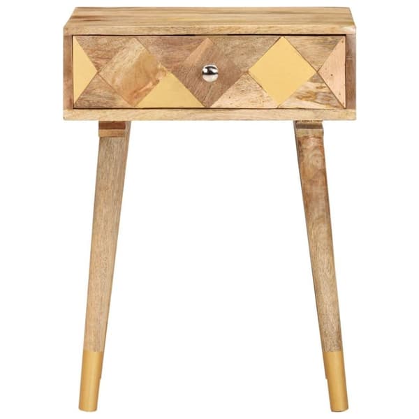 vidaXL Nattbord 43x30x58 cm heltre mango