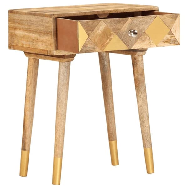 vidaXL Nattbord 43x30x58 cm heltre mango