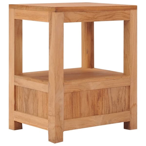 vidaXL sengebord 40x30x50 cm massivt teaktræ
