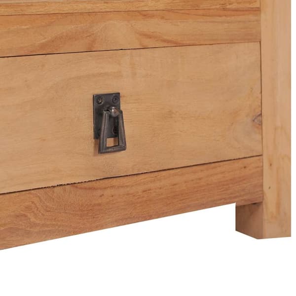 vidaXL sengebord 40x30x50 cm massivt teaktræ