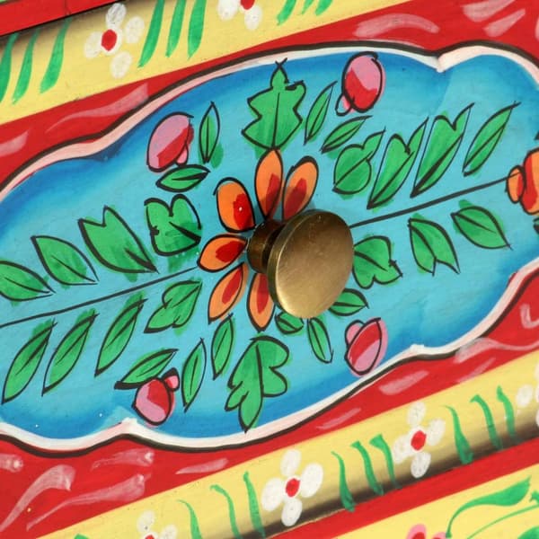 vidaXL Håndmalt nattbord 40x30x50 cm heltre mango