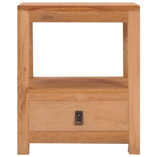 vidaXL Sängbord 40x30x50 cm massiv teak
