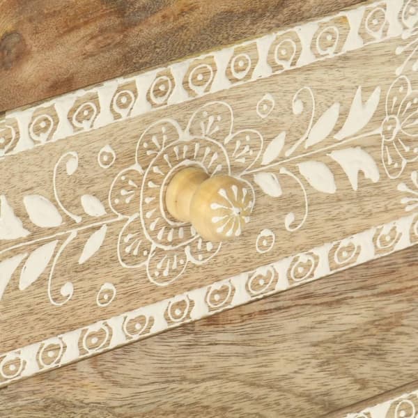 vidaXL Håndmalt nattbord 40x30x60 cm heltre mango