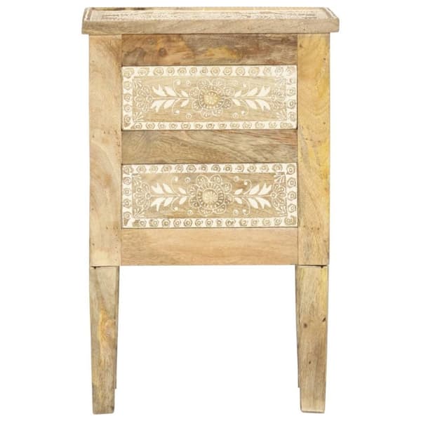 vidaXL Håndmalt nattbord 40x30x60 cm heltre mango