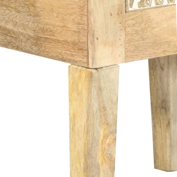 vidaXL Håndmalt nattbord 40x30x60 cm heltre mango