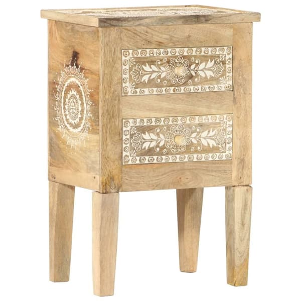 vidaXL Håndmalt nattbord 40x30x60 cm heltre mango