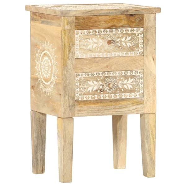 vidaXL Håndmalt nattbord 40x30x60 cm heltre mango