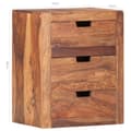Pikkukuva 7 / 11: vidaXL Yöpöytä 40x30x50 cm täysi akaasiapuu