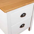 Miniatyrbilde 6 av 7: vidaXL Nattbord Hill hvit 46x35x49,5 cm heltre furu