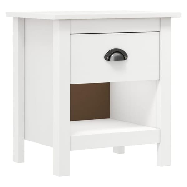 vidaXL sengebord Hill 2 stk. 46x35x49,5 cm massivt fyrretræ