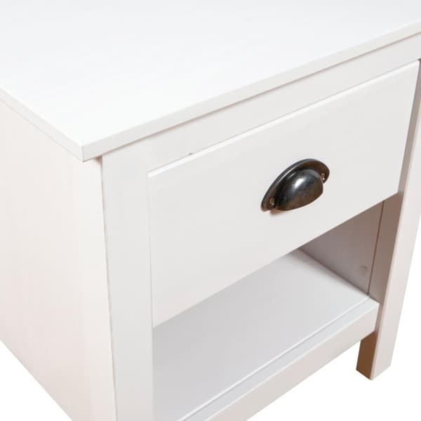vidaXL sengebord Hill 2 stk. 46x35x49,5 cm massivt fyrretræ