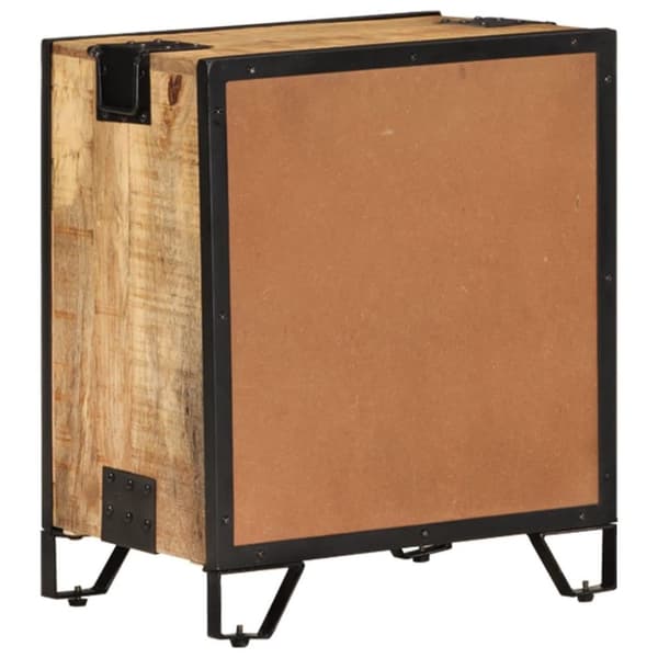 vidaXL sengeskab 43x30x51 cm massivt ru mangotræ