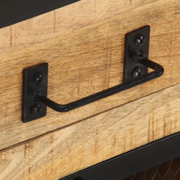 vidaXL Nattbord 43x30x51 cm grov heltre mango