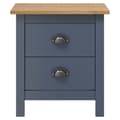 Miniatyrbilde 3 av 5: vidaXL Nattbord Hill 2 stk grå 46x35x49,5 cm heltre furu