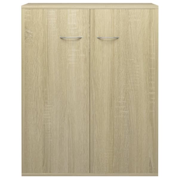 vidaXL Skjenk sonoma eik 60x30x75 cm sponplate