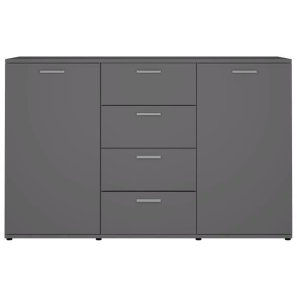 vidaXL Senkki harmaa 120x35,5x75 cm lastulevy