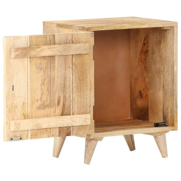 vidaXL Utskåret nattbord 40x30x50 cm heltre mango