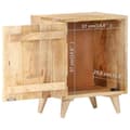 Miniatyrbilde 9 av 10: vidaXL Utskåret nattbord 40x30x50 cm heltre mango