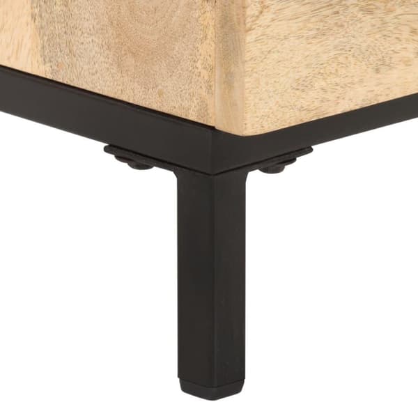 vidaXL Sängbord 40x30x51 cm massivt mangoträ