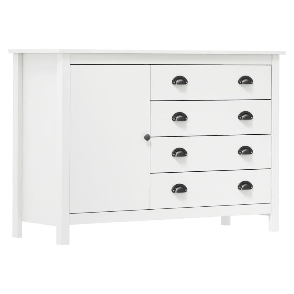 vidaXL Lipasto Hill Range valkoinen 120x40x80 cm täysi mänty