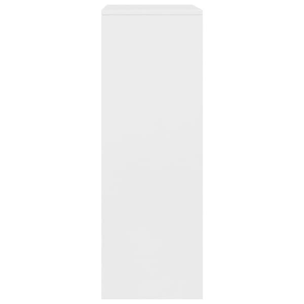 vidaXL Skjenk med 6 skuffer hvit 50x34x96 cm sponplate