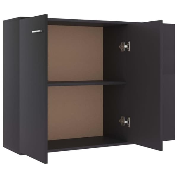 vidaXL Skänk grå 105x30x75 cm spånskiva