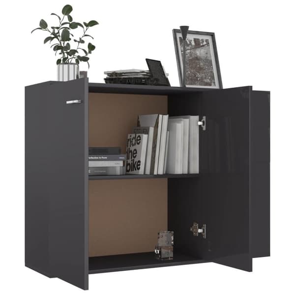 vidaXL Senkki harmaa 105x30x75 cm lastulevy