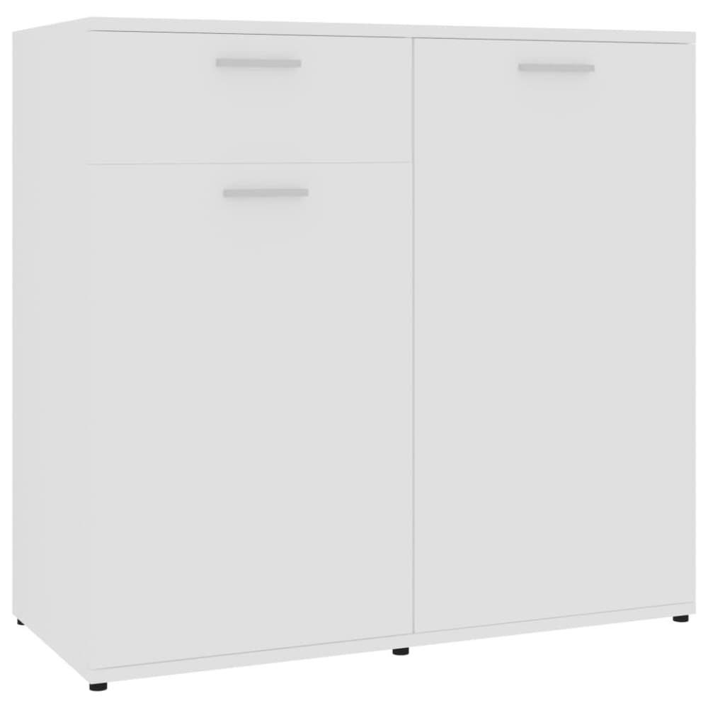 vidaXL Senkki valkoinen 80x36x75 cm lastulevy
