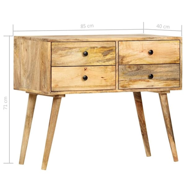 vidaXL skænk 85 x 40 x 71 cm massivt mangotræ