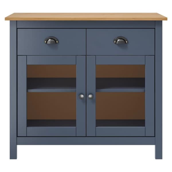 vidaXL Lipasto Hill harmaa 90x40x80 cm täysi mänty