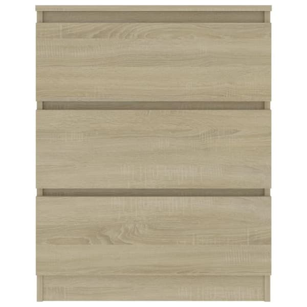 vidaXL Skjenk sonoma eik 60x35x76 cm sponplate