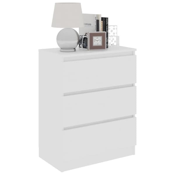vidaXL Skänk vit 60x35x76 cm spånskiva