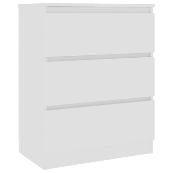 vidaXL Skänk vit 60x35x76 cm spånskiva