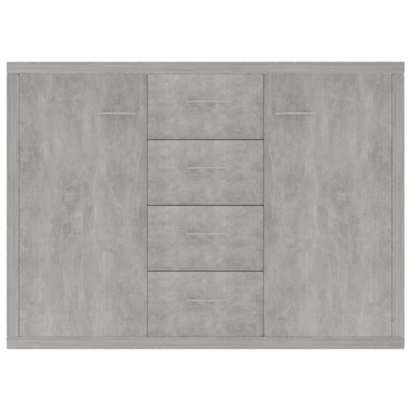 vidaXL Skjenk betonggrå 88x30x65 cm sponplate