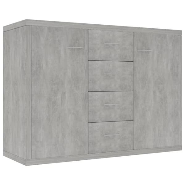 vidaXL Skjenk betonggrå 88x30x65 cm sponplate