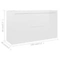 Pikkukuva 8 / 10: vidaXL Senkki korkeakiilto valkoinen 120x36x69 cm lastulevy