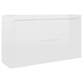 Pikkukuva 2 / 10: vidaXL Senkki korkeakiilto valkoinen 120x36x69 cm lastulevy