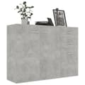Miniatyrbillede 3 af 10: vidaXL skænk 105x30x75 cm spånplade betongrå