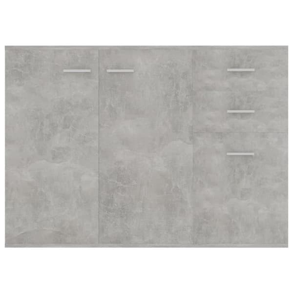 vidaXL skænk 105x30x75 cm spånplade betongrå
