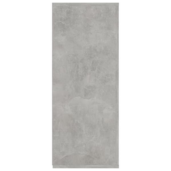 vidaXL skænk 105x30x75 cm spånplade betongrå