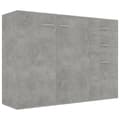 Miniatyrbillede 2 af 10: vidaXL skænk 105x30x75 cm spånplade betongrå