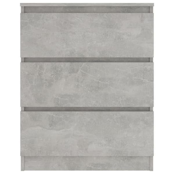 vidaXL Skjenk betonggrå 60x35x76 cm sponplate